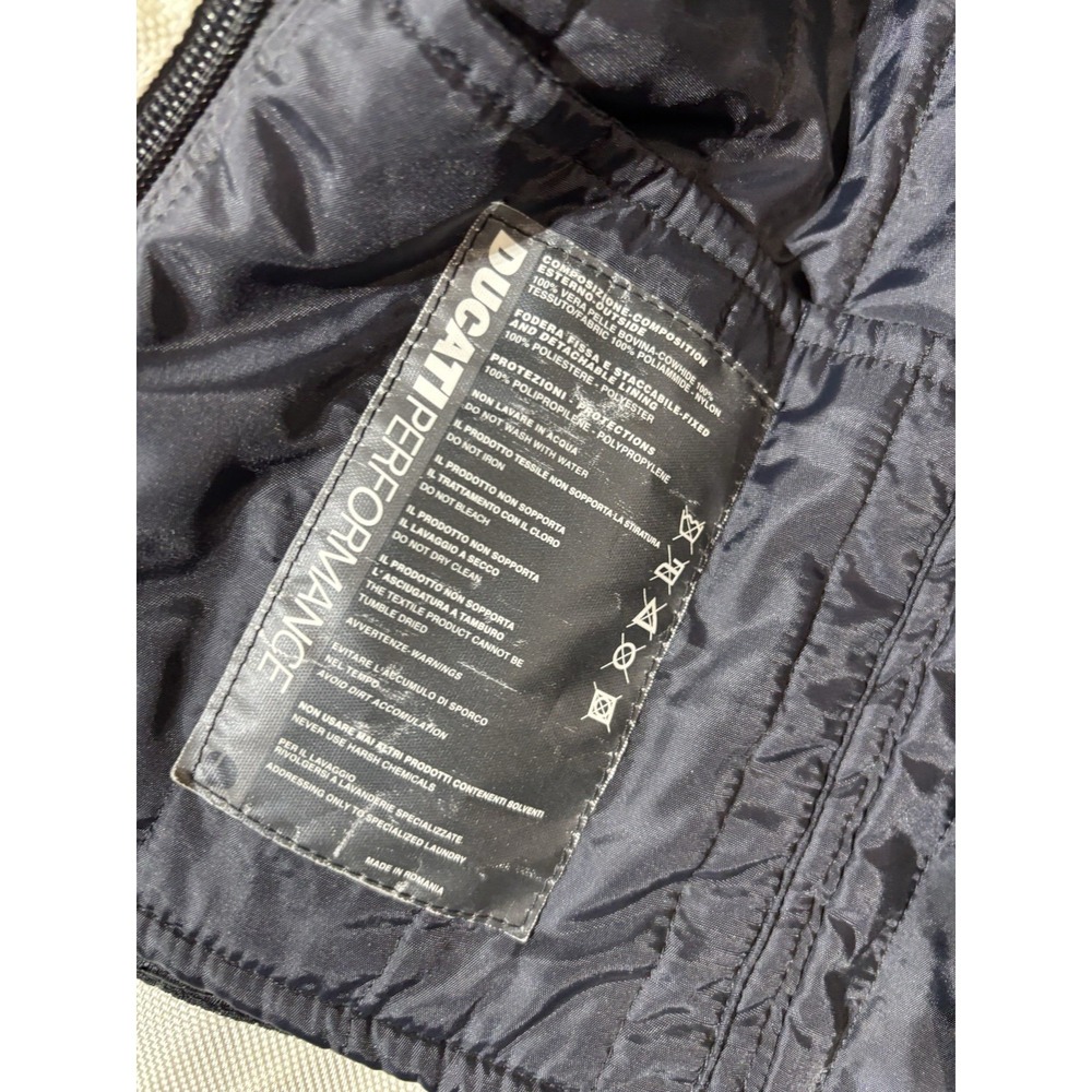 Vintage‎ Ducati Performance Leather Motorcycle Jacket Size XL (With Pad) - Picture 7 of 11